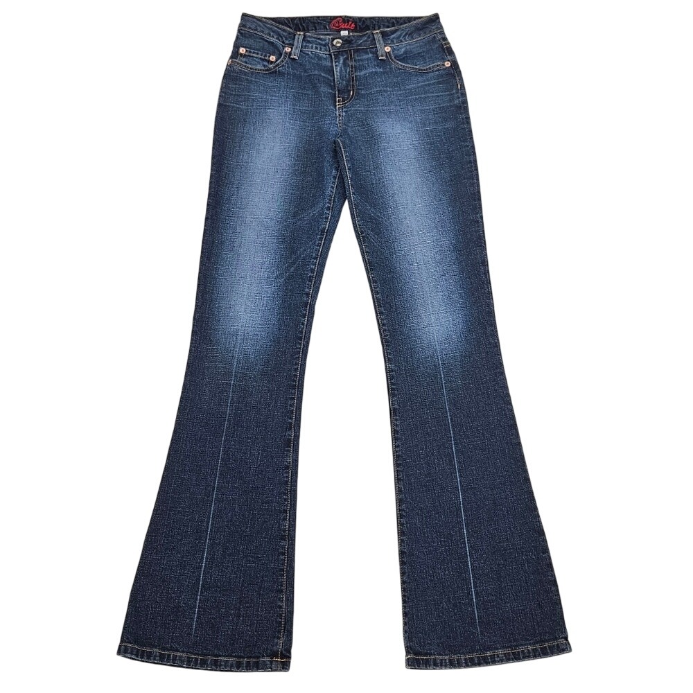 Blue Cult Womens Denim Jeans Bootcut Dark Wash Y2k Vintage